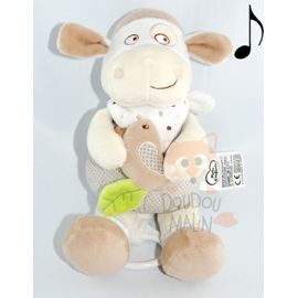  mouton musical beige gris oiseau 